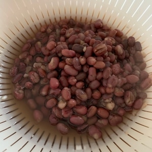 圧力鍋を使って浸水無の基本小豆の水煮♪（保存用）
